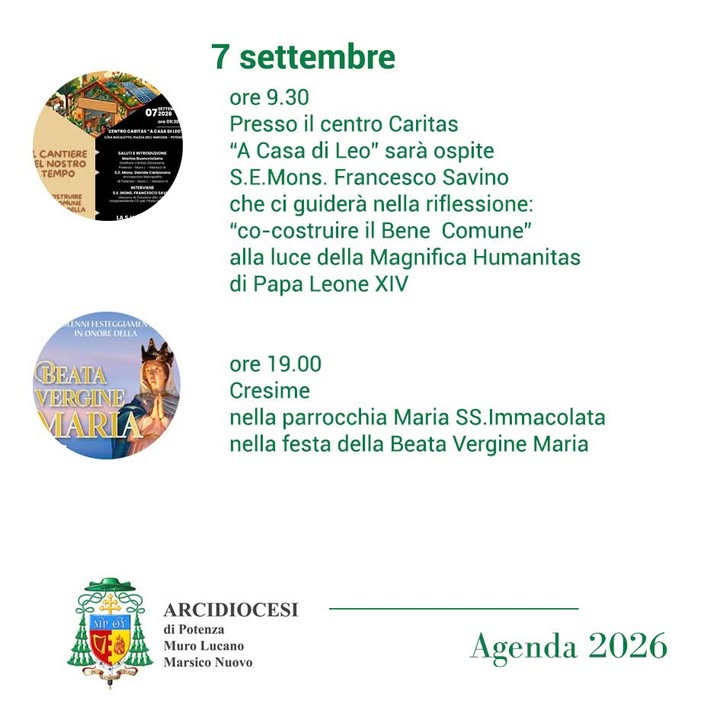 Arcidiocesi di Potenza - Muro Lucano - Marsiconuovo