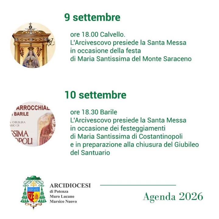 Arcidiocesi di Potenza - Muro Lucano - Marsiconuovo